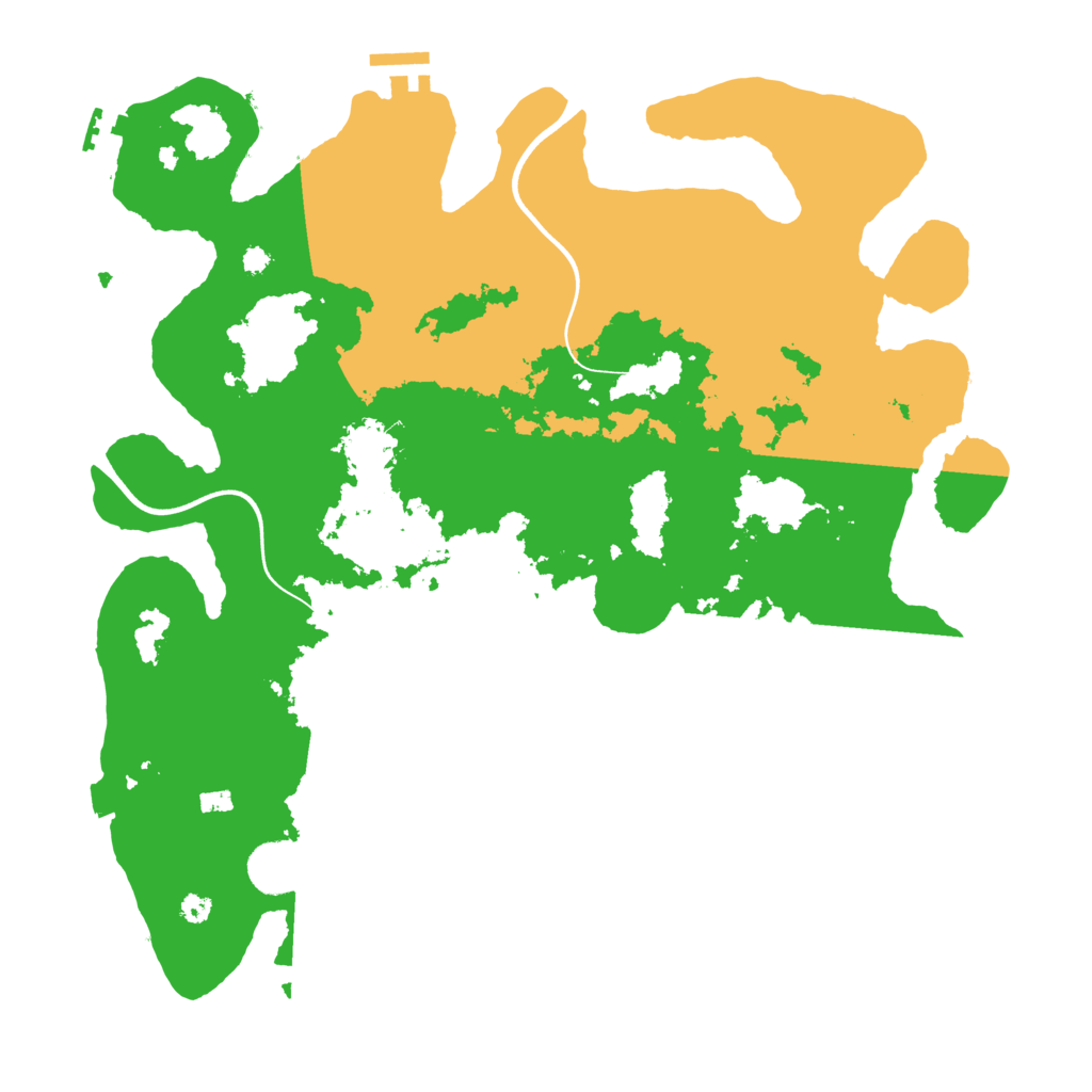 Biome Rust Map: Procedural Map, Size: 3700, Seed: 1136472207