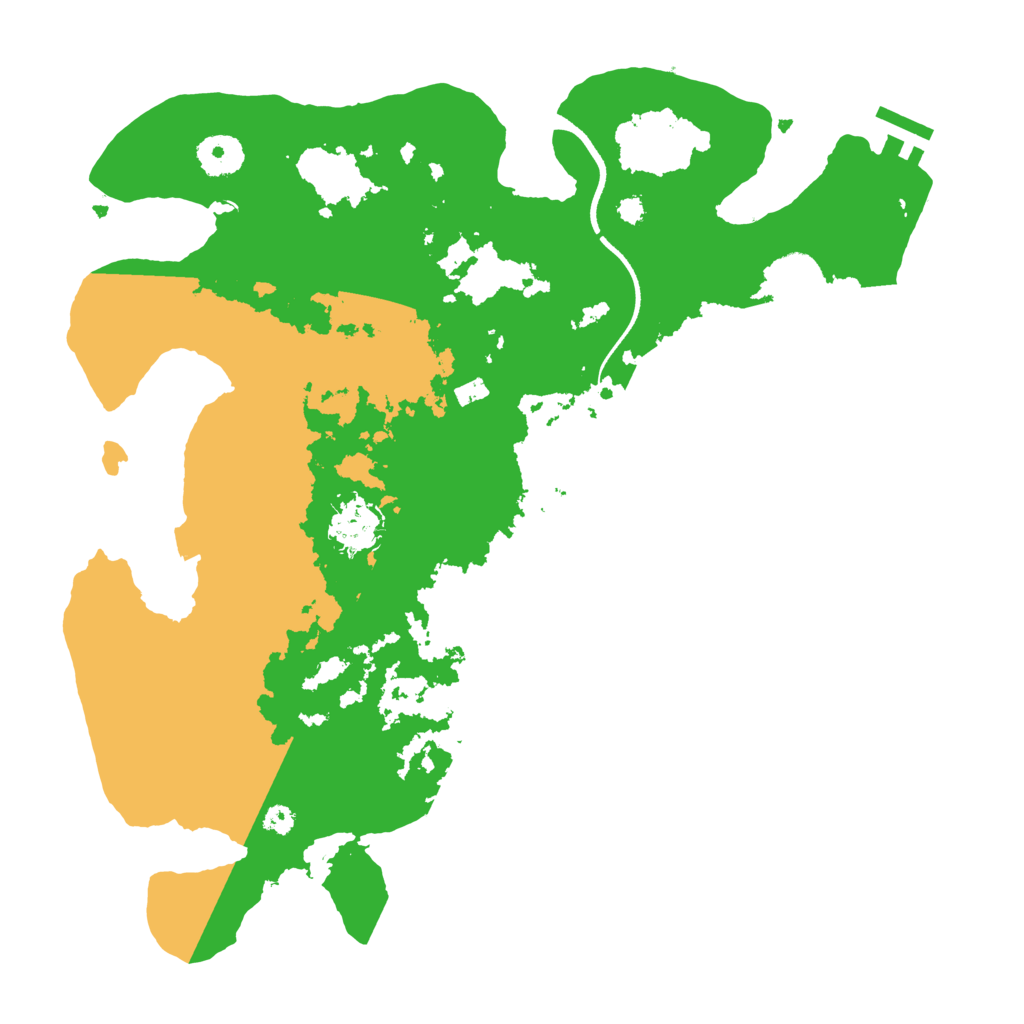 Biome Rust Map: Procedural Map, Size: 3500, Seed: 266393060
