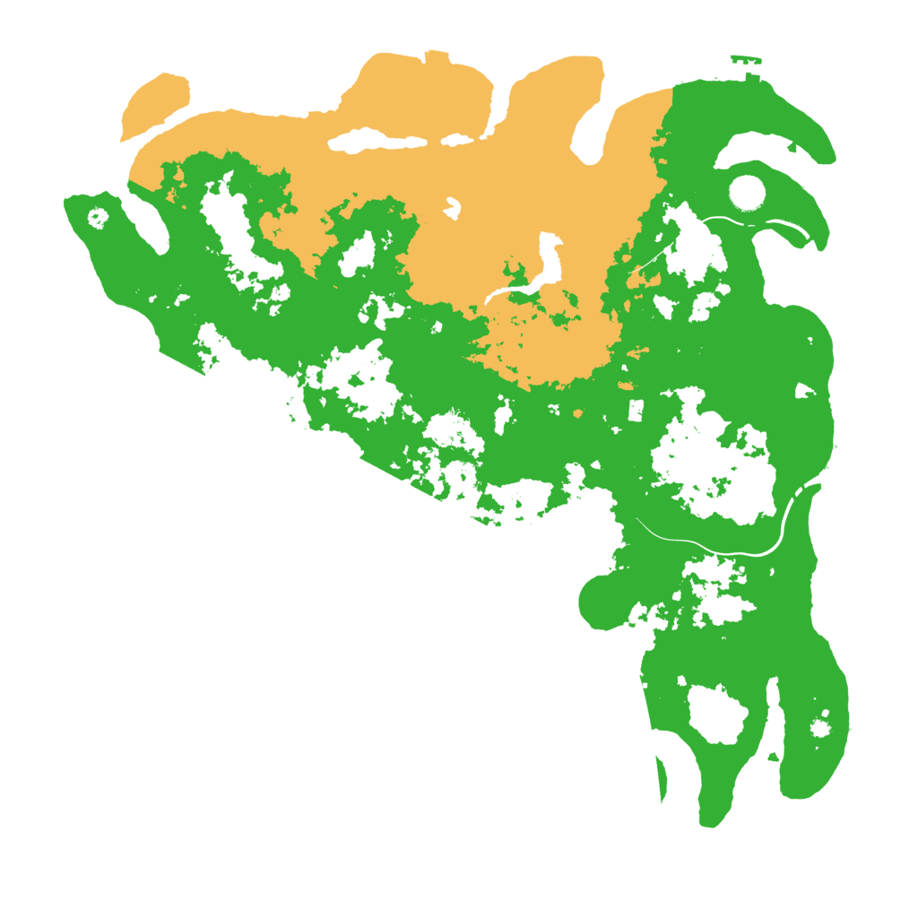 Biome Rust Map: Procedural Map, Size: 4500, Seed: 1392861351