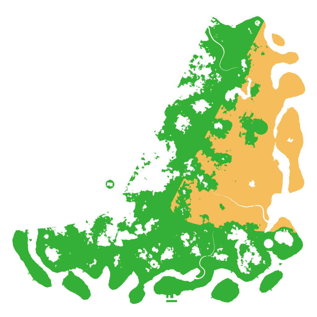 Biome Rust Map: Procedural Map, Size: 6000, Seed: 136