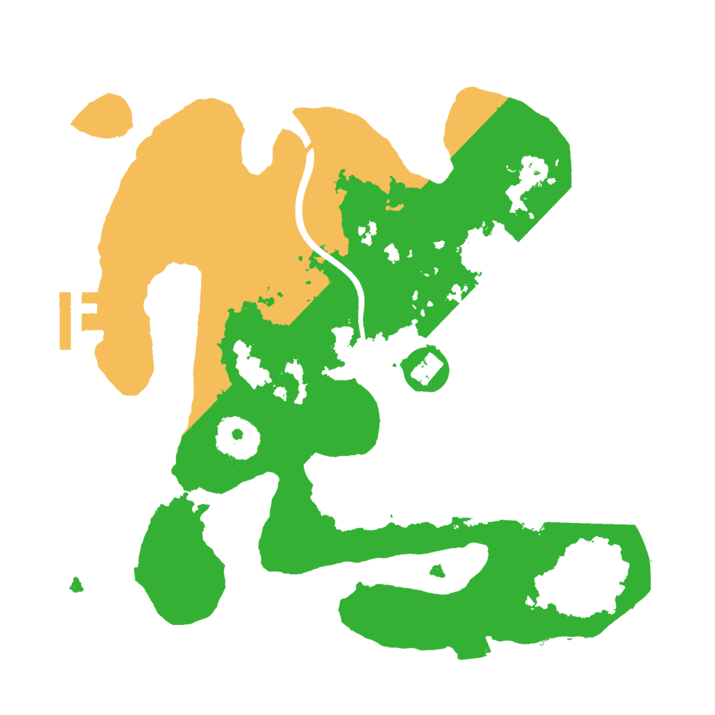 Biome Rust Map: Procedural Map, Size: 2500, Seed: 1190903512