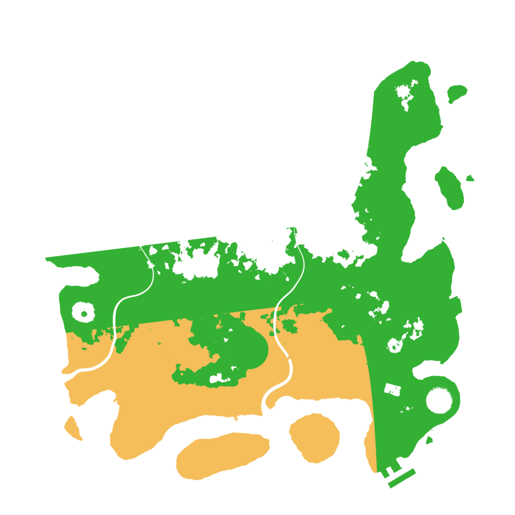 Biome Rust Map: Procedural Map, Size: 3500, Seed: 1461000713