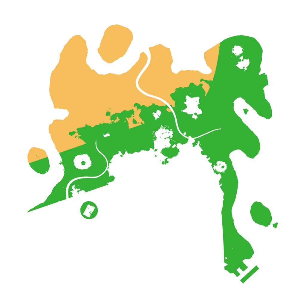 Biome Rust Map: Procedural Map, Size: 2800, Seed: 2040529042