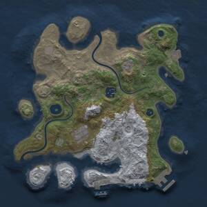 Thumbnail Rust Map: Procedural Map, Size: 2800, Seed: 2040529042, 8 Monuments
