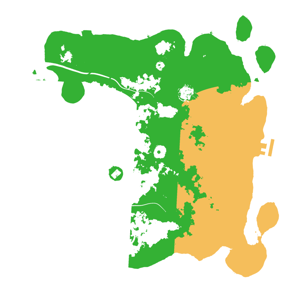 Biome Rust Map: Procedural Map, Size: 3500, Seed: 67315689
