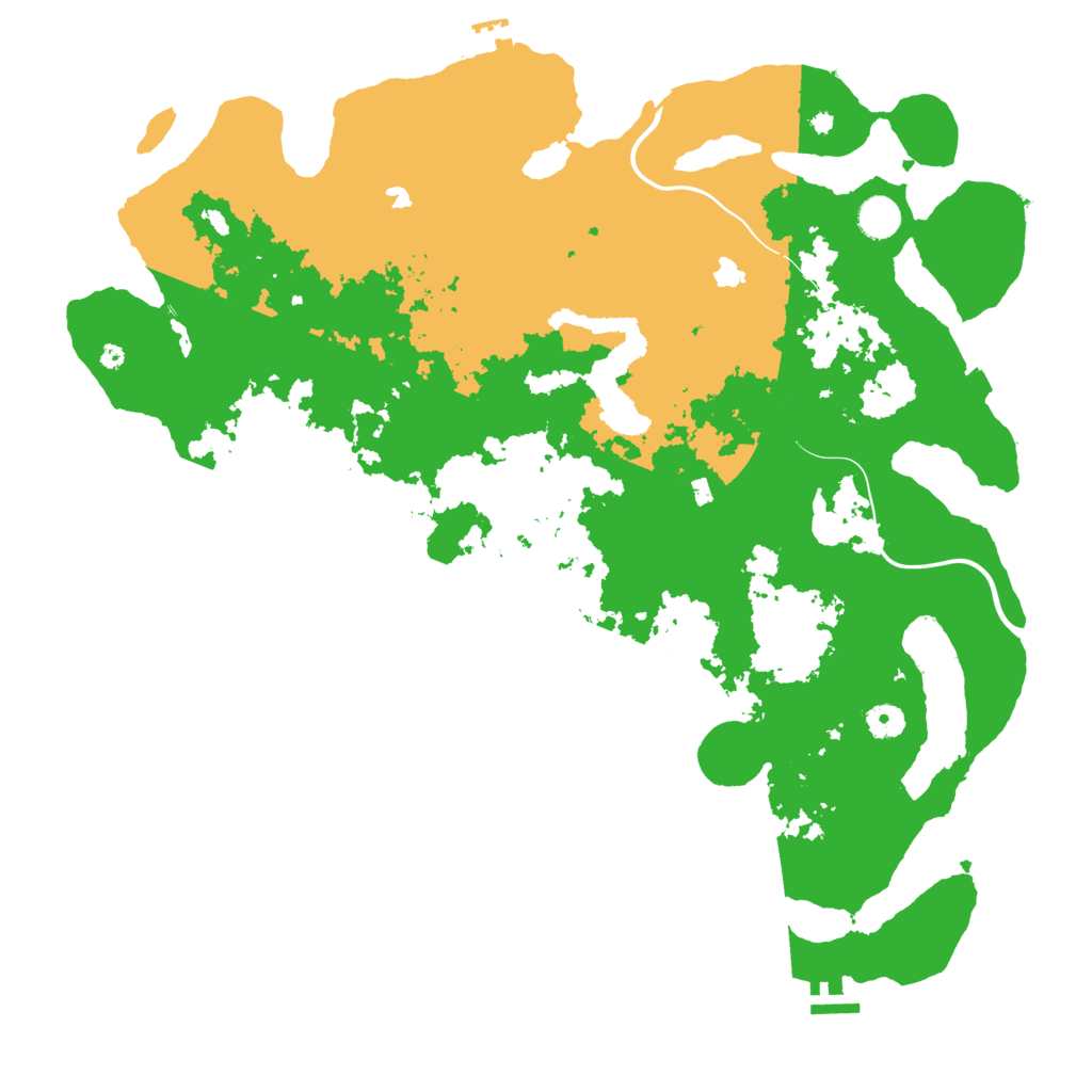 Biome Rust Map: Procedural Map, Size: 4500, Seed: 862848767