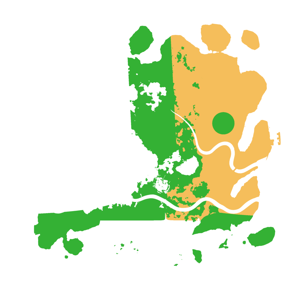 Biome Rust Map: Procedural Map, Size: 3500, Seed: 633489