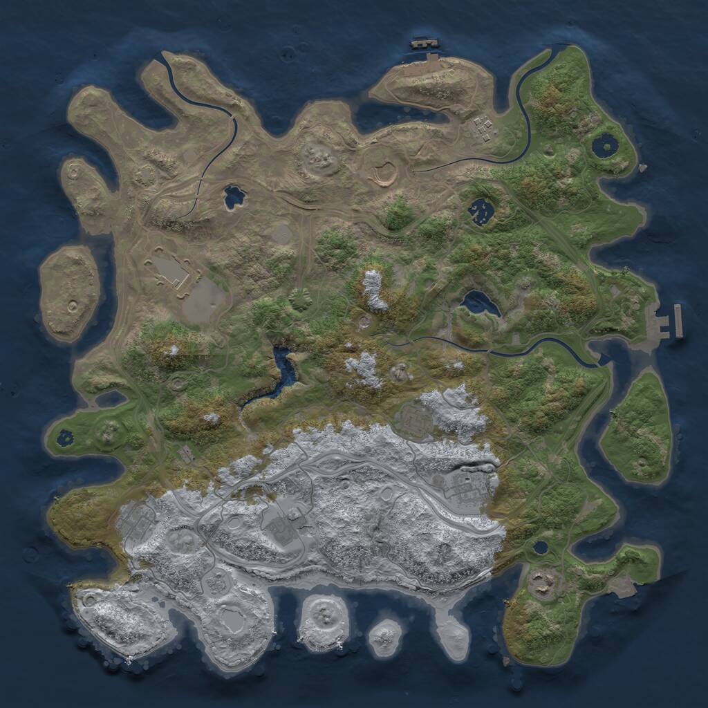 Rust Map: Procedural Map, Size: 4250, Seed: 20359, 15 Monuments