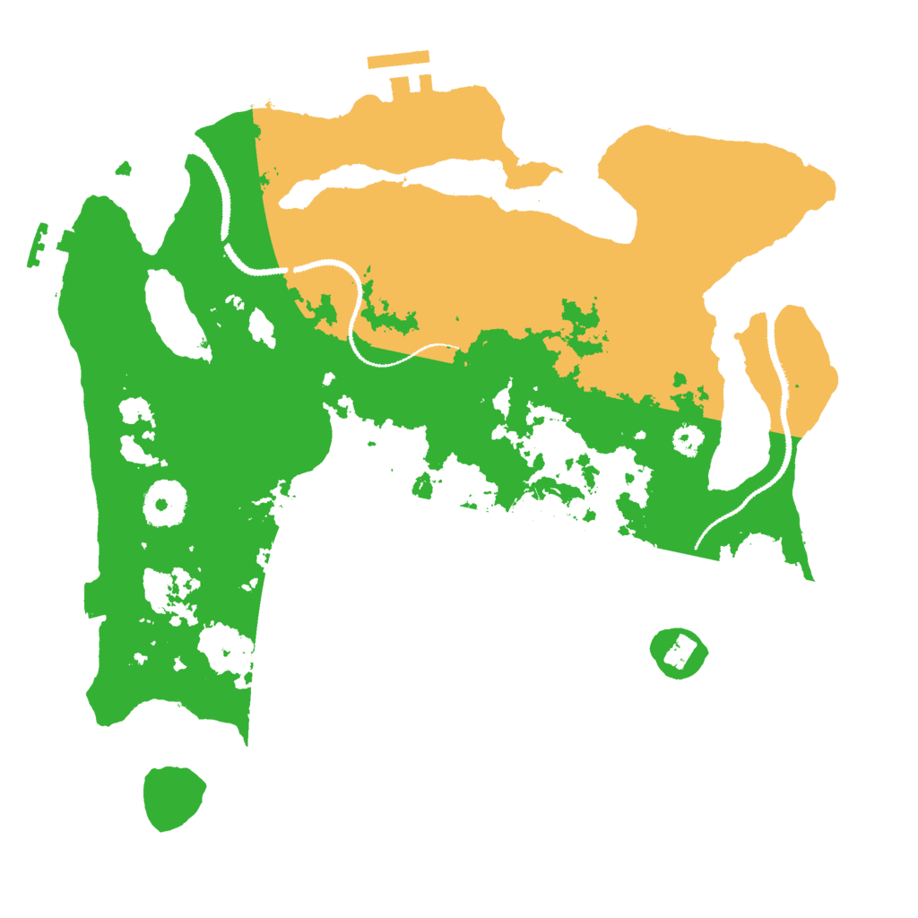 Biome Rust Map: Procedural Map, Size: 3000, Seed: 20933