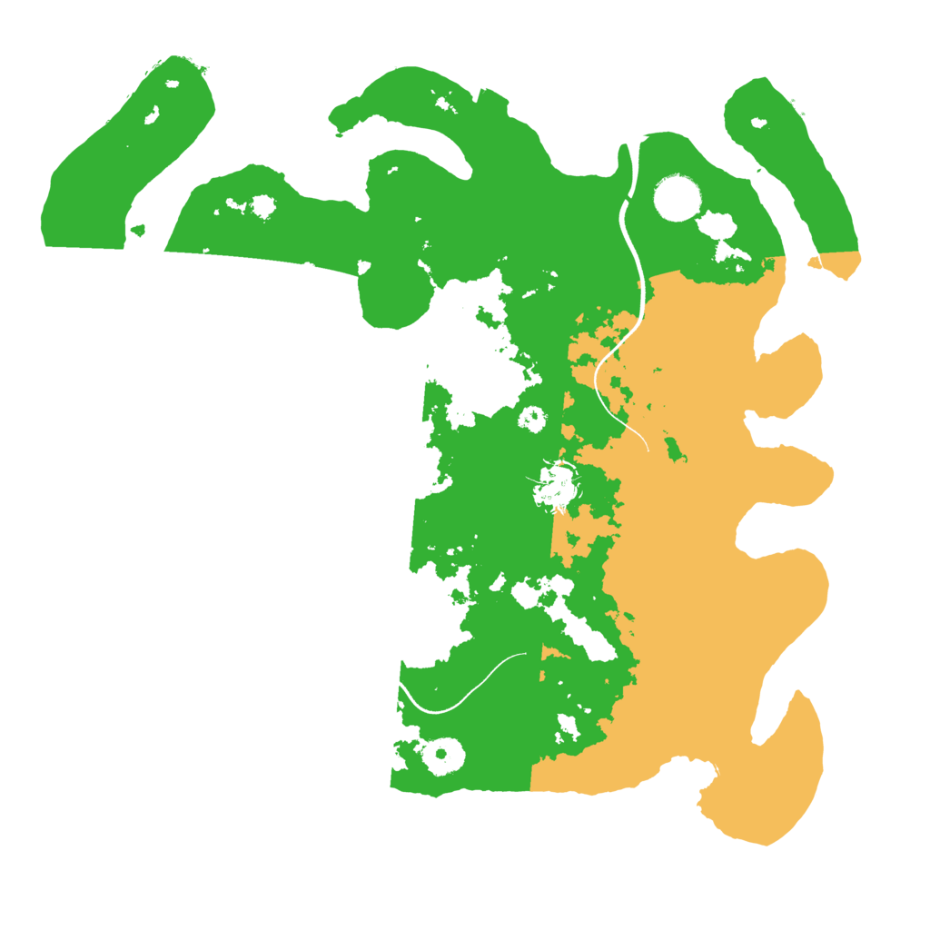 Biome Rust Map: Procedural Map, Size: 3500, Seed: 83752