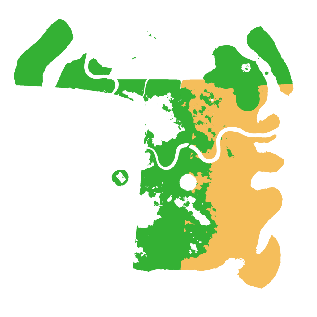 Biome Rust Map: Procedural Map, Size: 3500, Seed: 83752