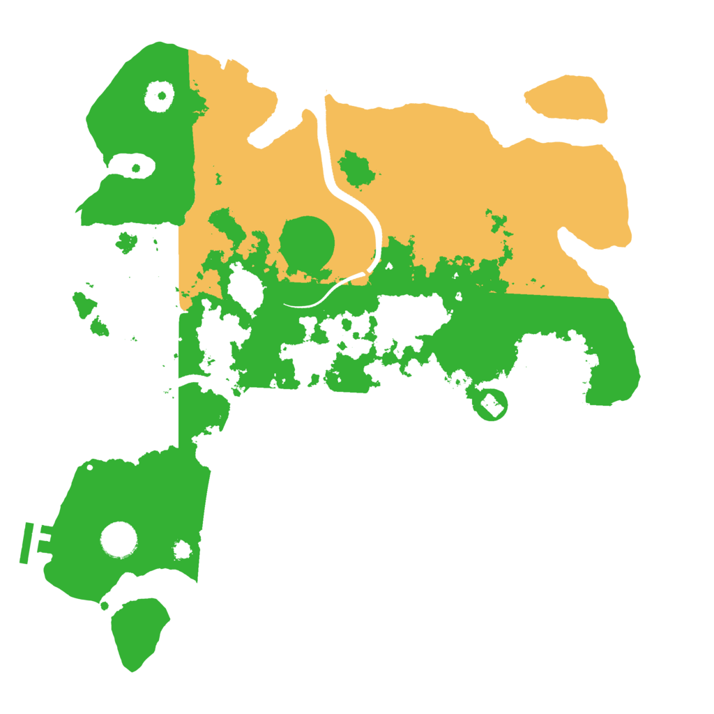 Biome Rust Map: Procedural Map, Size: 3500, Seed: 694537359