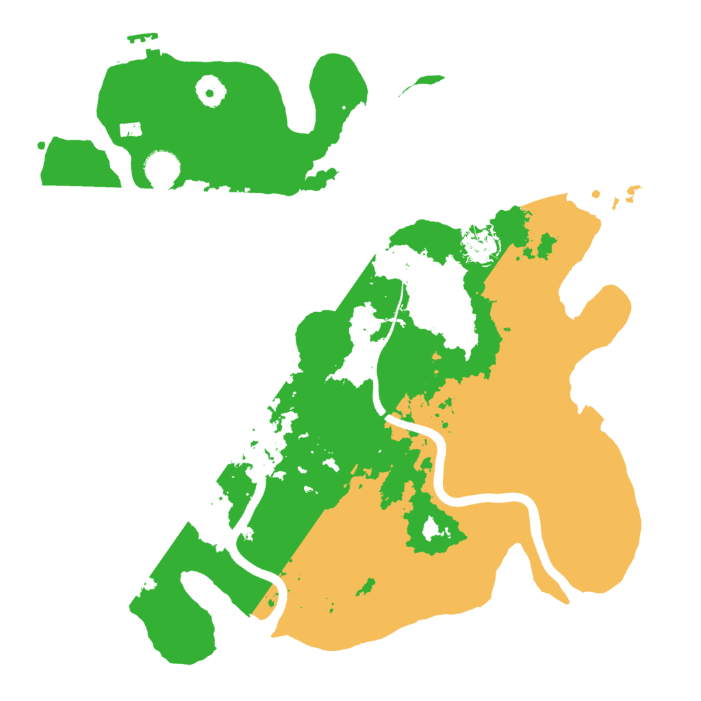 Biome Rust Map: Procedural Map, Size: 3500, Seed: 3240