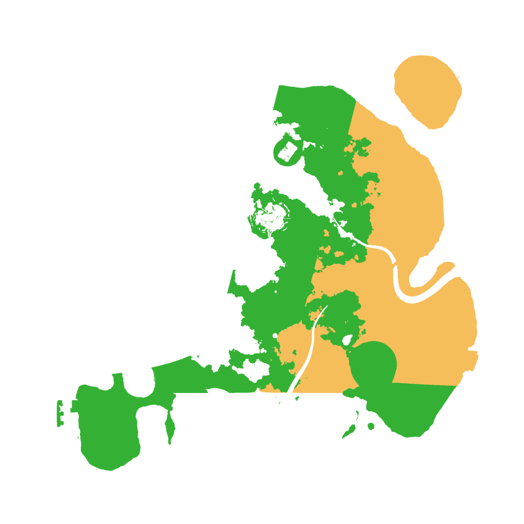 Biome Rust Map: Procedural Map, Size: 3000, Seed: 792666262