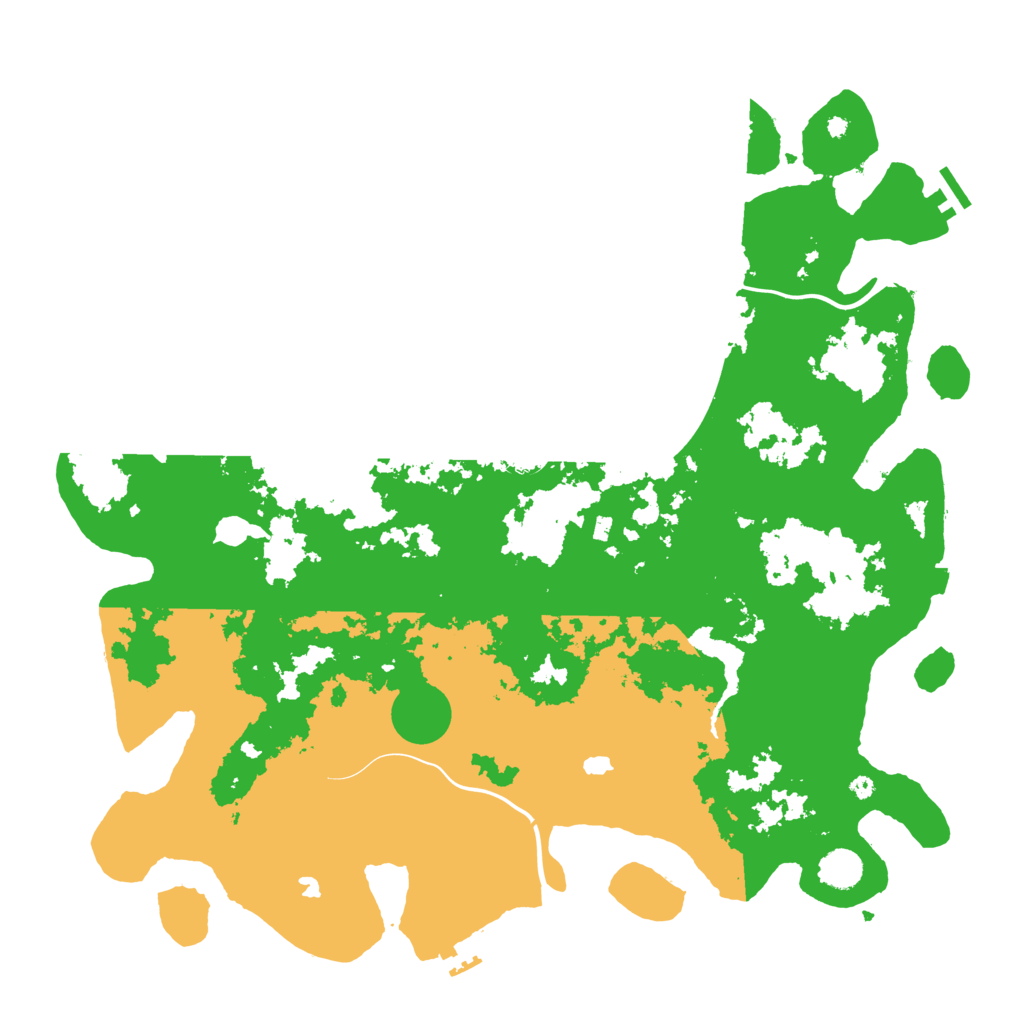 Biome Rust Map: Procedural Map, Size: 4500, Seed: 2025011901