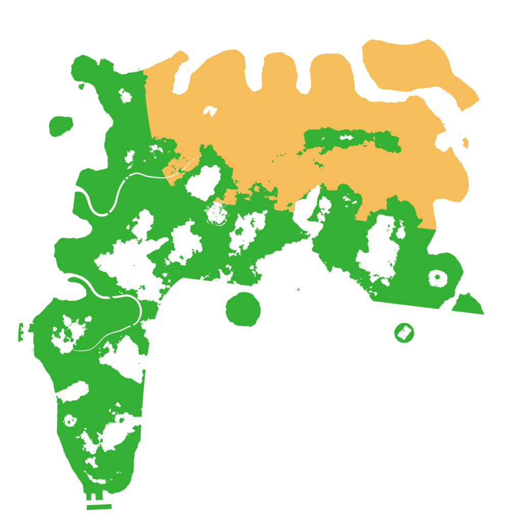 Biome Rust Map: Procedural Map, Size: 4250, Seed: 163487485