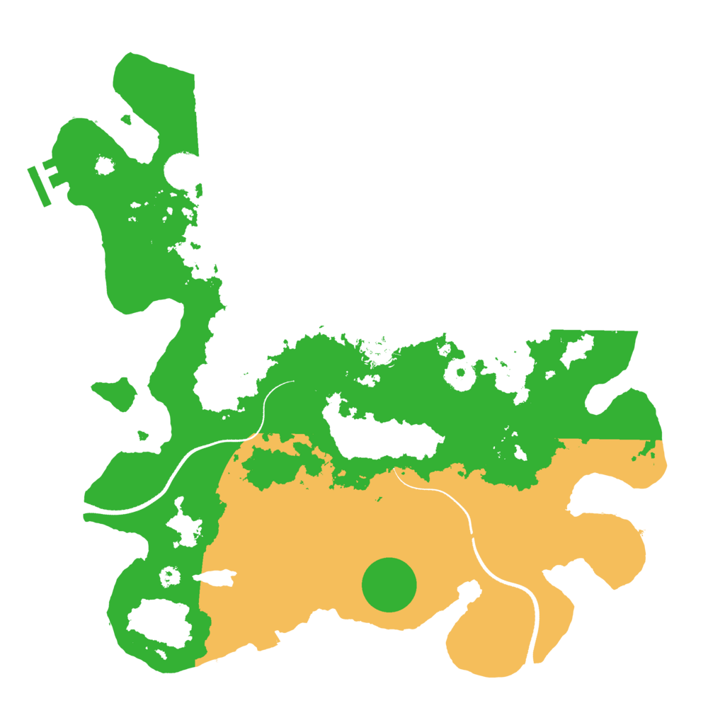 Biome Rust Map: Procedural Map, Size: 3500, Seed: 643676344