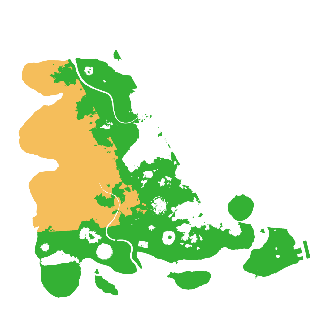 Biome Rust Map: Procedural Map, Size: 3500, Seed: 648726544