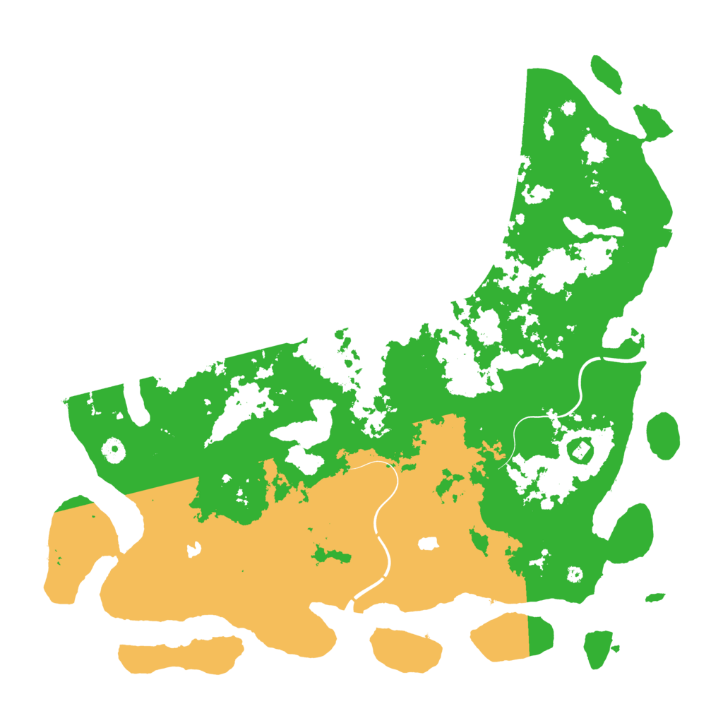 Biome Rust Map: Procedural Map, Size: 4500, Seed: 1148534247
