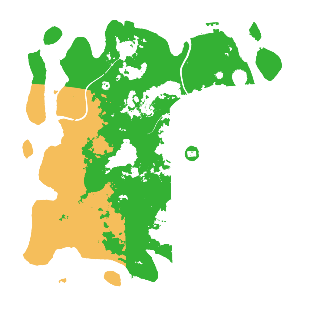 Biome Rust Map: Procedural Map, Size: 3700, Seed: 266577946