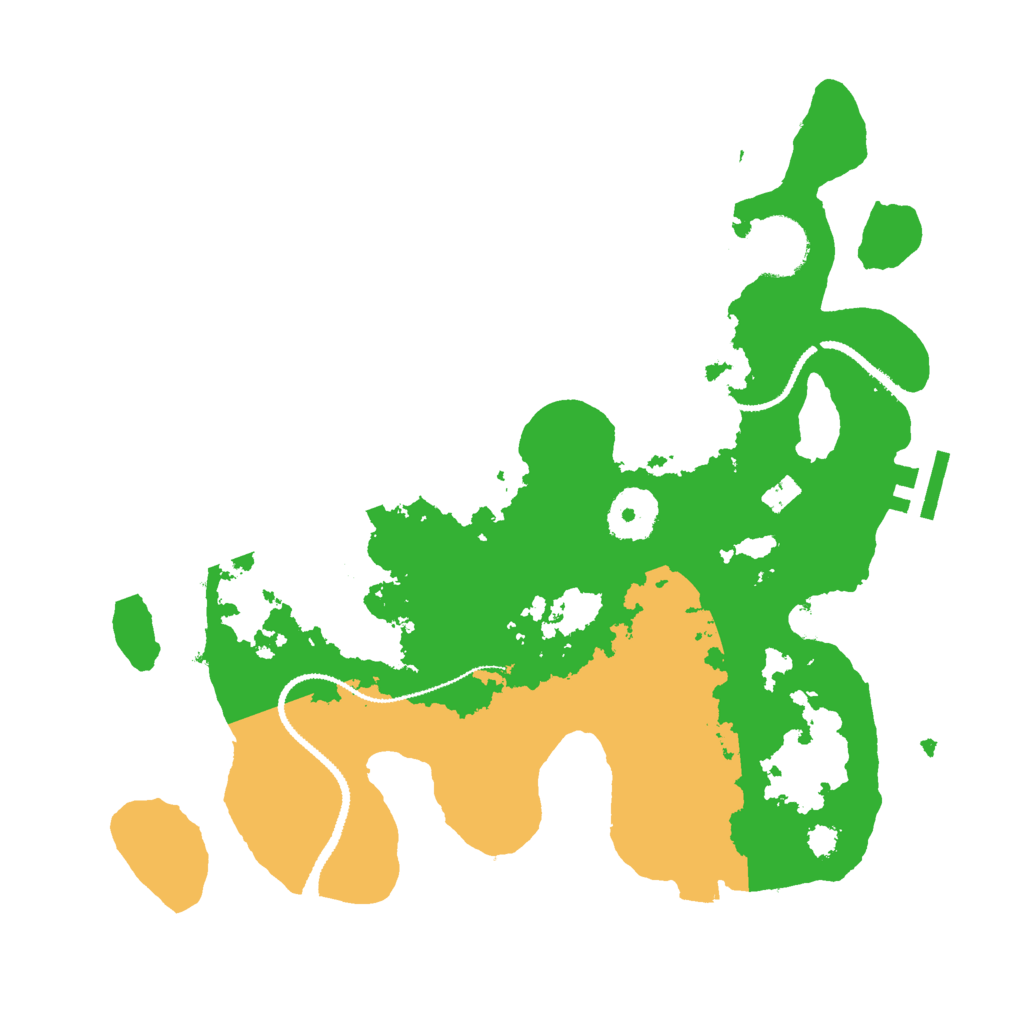 Biome Rust Map: Procedural Map, Size: 3000, Seed: 21925