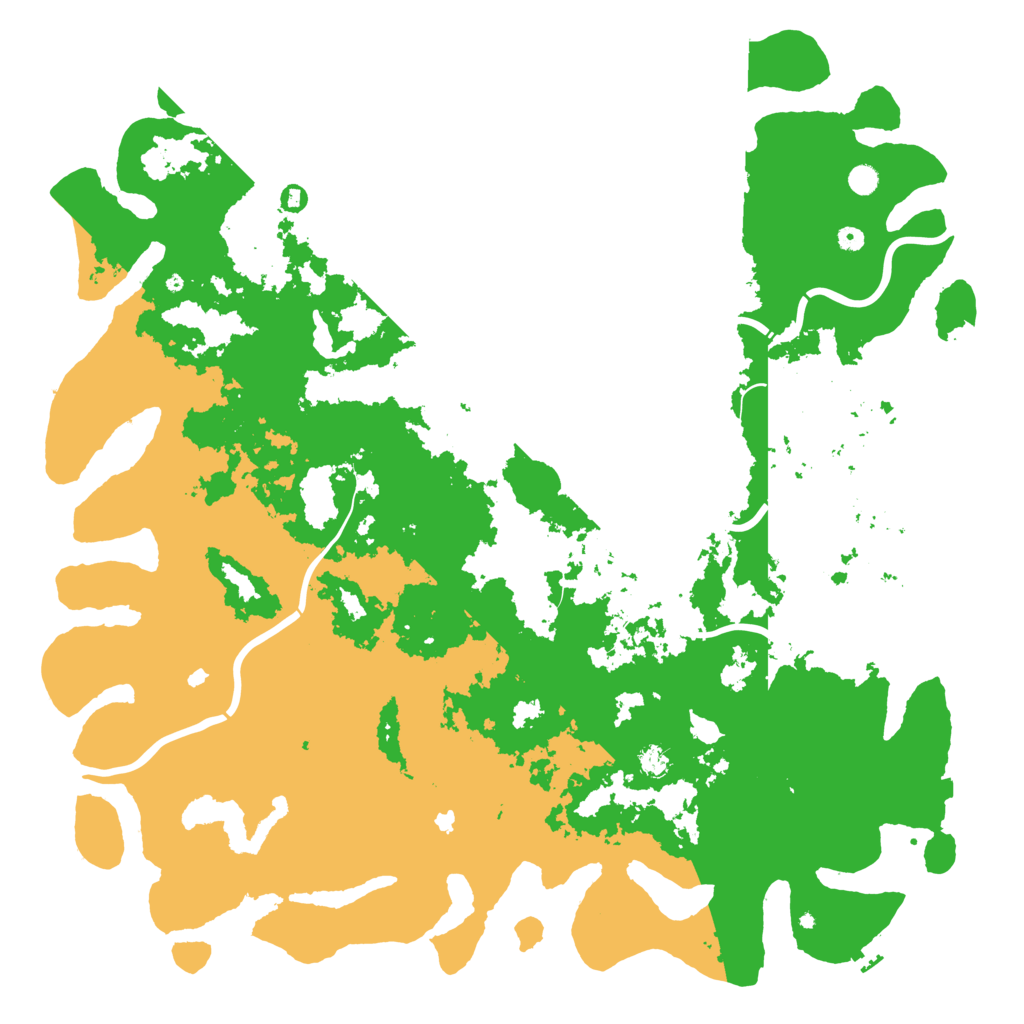 Biome Rust Map: Procedural Map, Size: 6000, Seed: 70776767