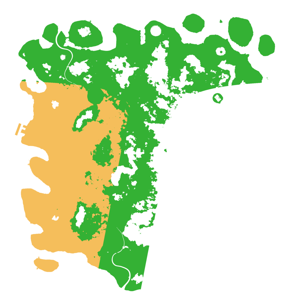 Biome Rust Map: Procedural Map, Size: 5000, Seed: 28465