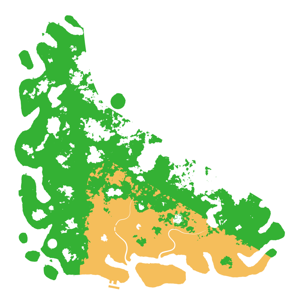 Biome Rust Map: Procedural Map, Size: 5500, Seed: 56585452