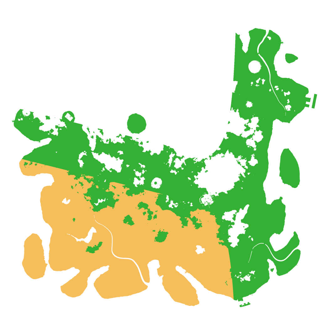 Biome Rust Map: Procedural Map, Size: 4500, Seed: 11407607
