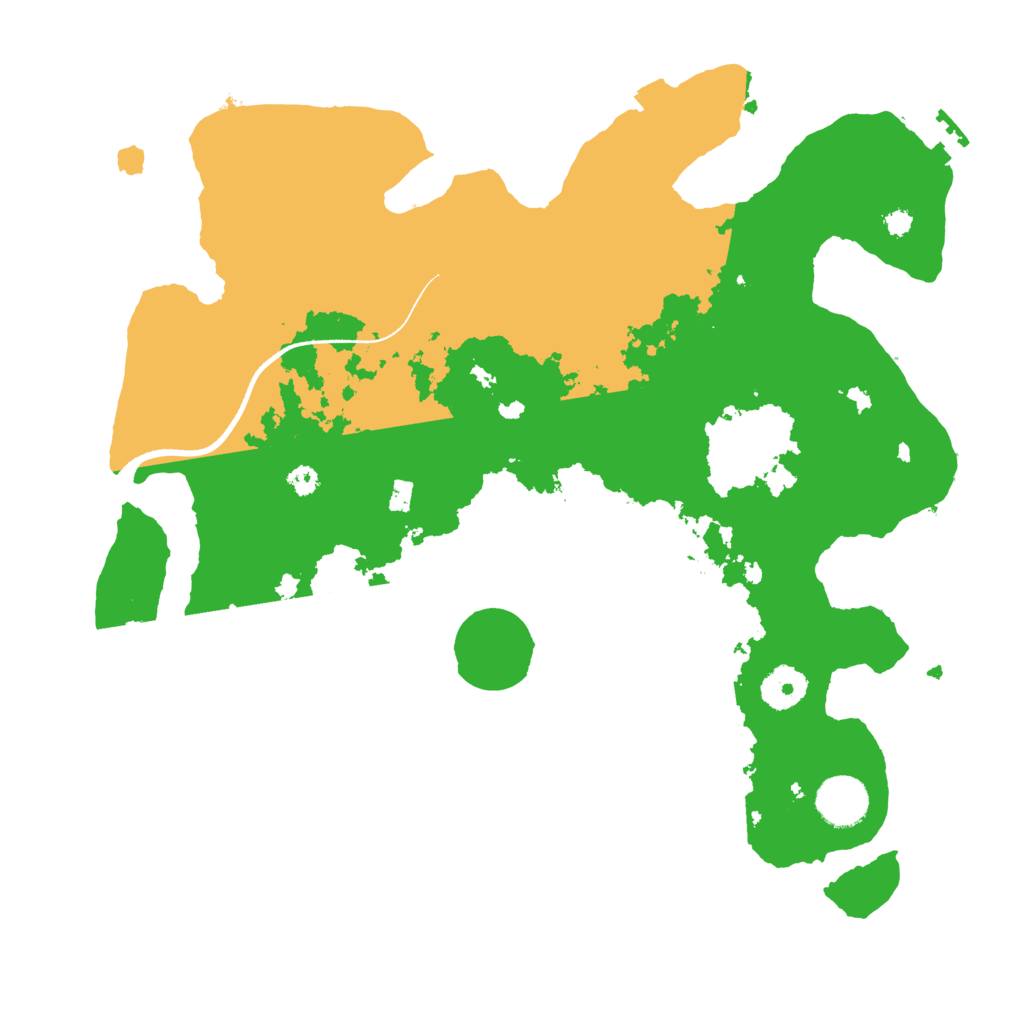 Biome Rust Map: Procedural Map, Size: 3500, Seed: 199588