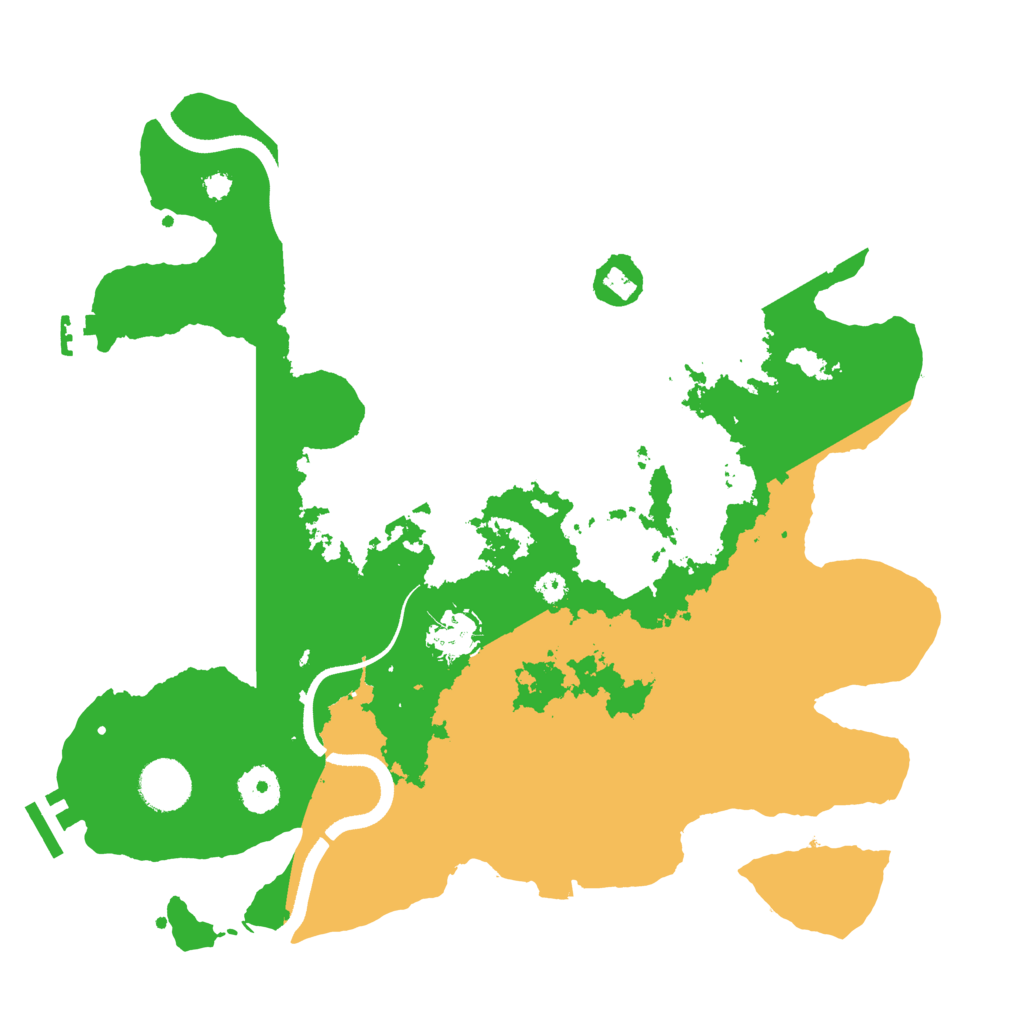 Biome Rust Map: Procedural Map, Size: 3500, Seed: 64875