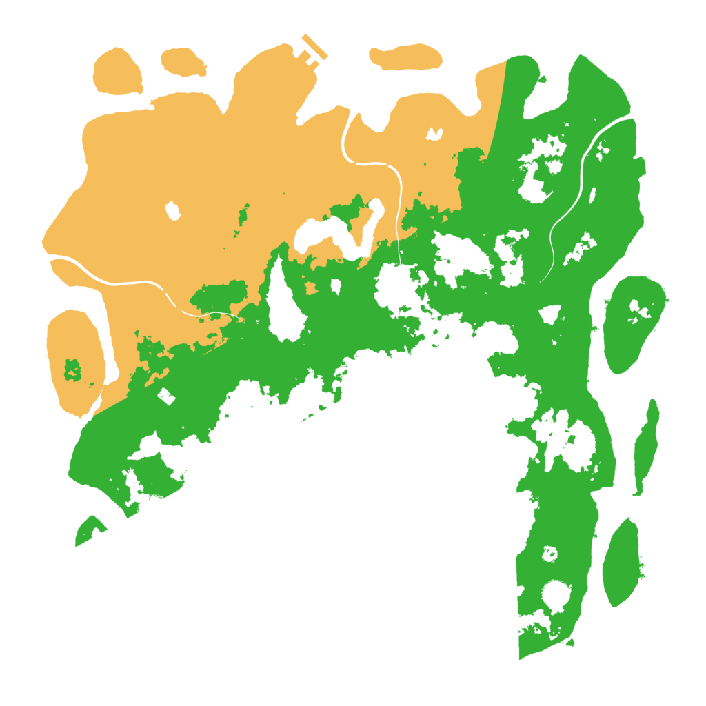 Biome Rust Map: Procedural Map, Size: 4500, Seed: 7101995