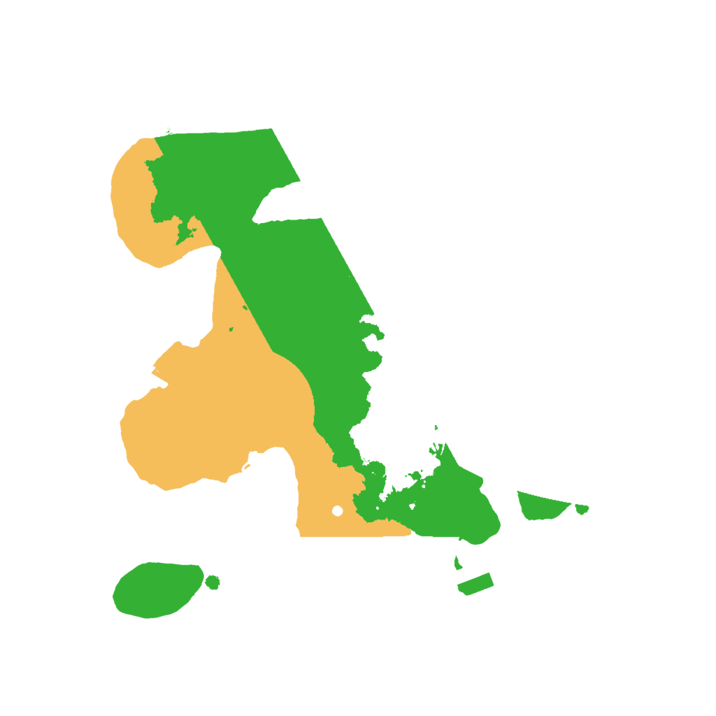 Biome Rust Map: Procedural Map, Size: 2000, Seed: 979148605