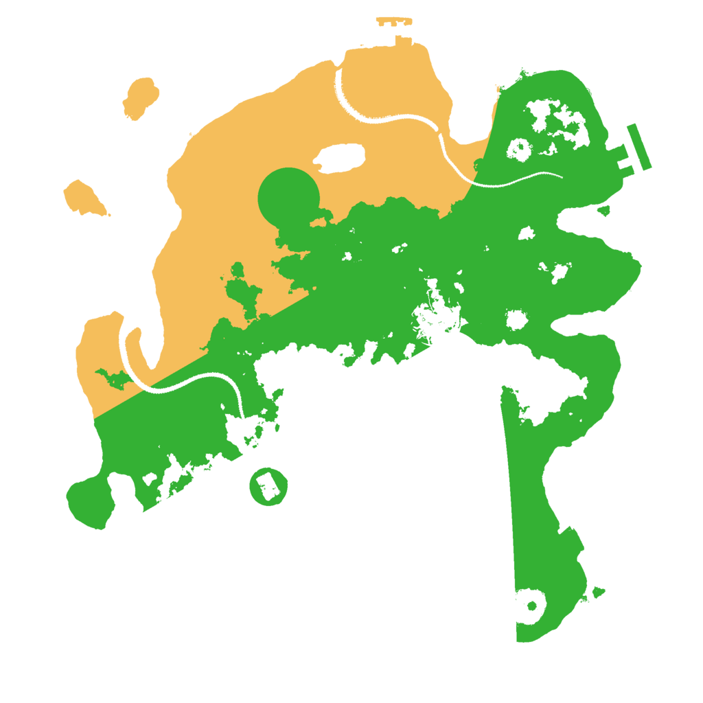 Biome Rust Map: Procedural Map, Size: 3000, Seed: 1880020245