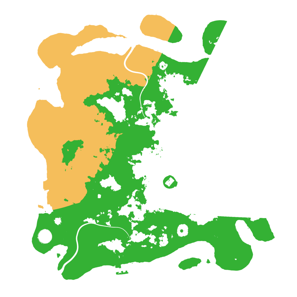 Biome Rust Map: Procedural Map, Size: 3700, Seed: 992759613