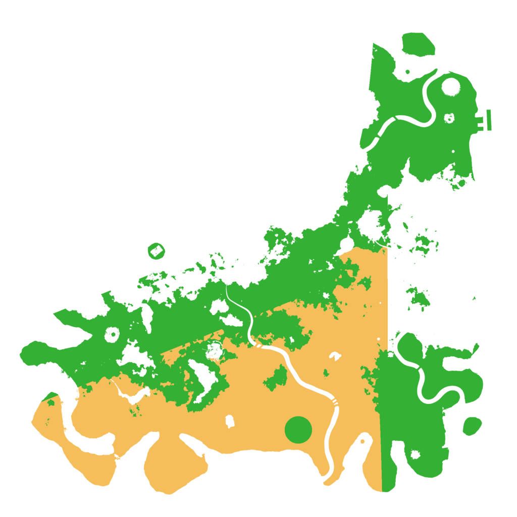 Biome Rust Map: Procedural Map, Size: 5000, Seed: 593569961