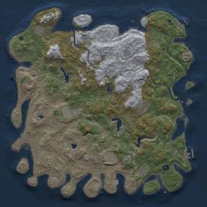 Thumbnail Rust Map: Procedural Map, Size: 4800, Seed: 1074668987, 17 Monuments