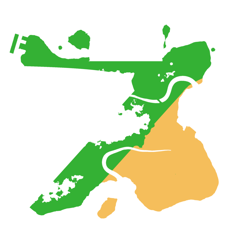 Biome Rust Map: Procedural Map, Size: 2500, Seed: 46808907