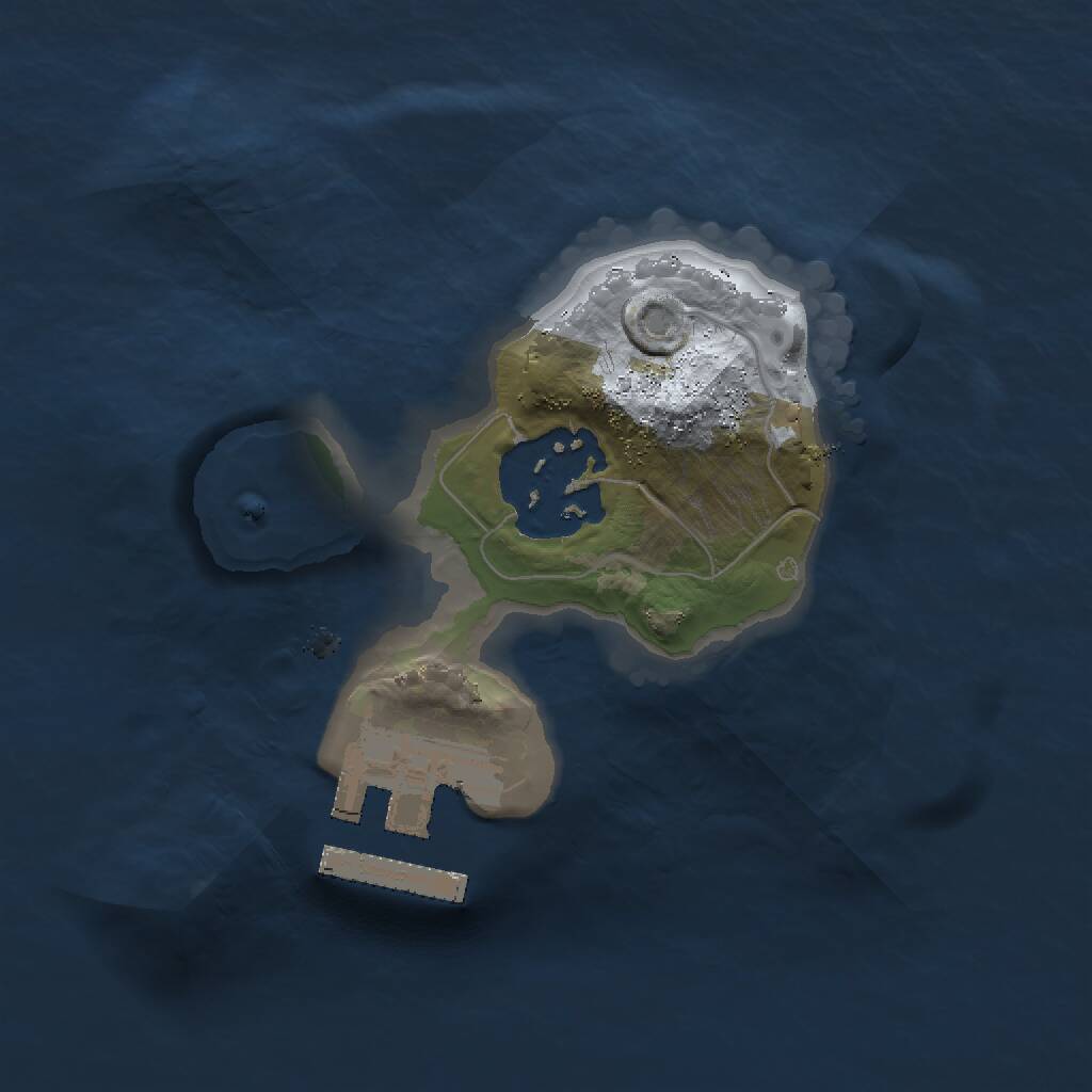 Rust Map: Procedural Map, Size: 1500, Seed: 1434275832, 3 Monuments