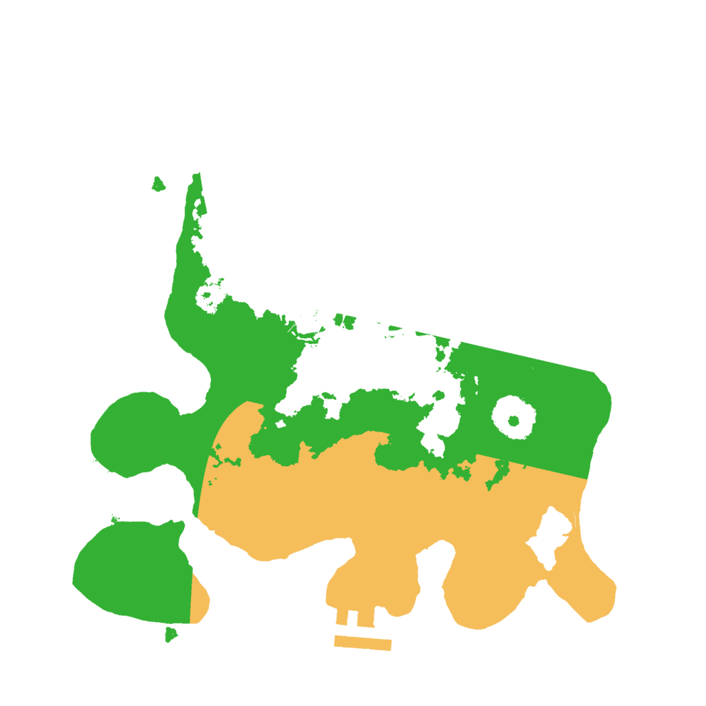 Biome Rust Map: Procedural Map, Size: 2500, Seed: 1312161