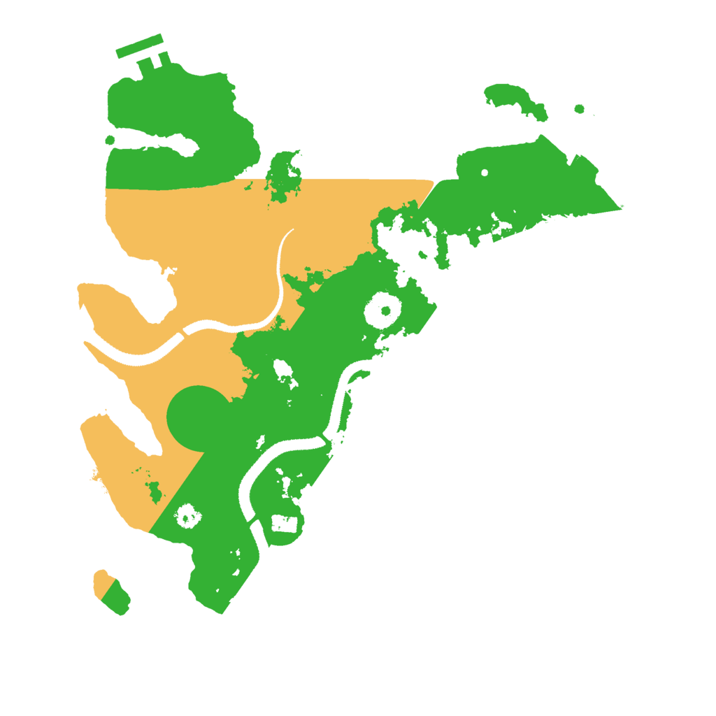 Biome Rust Map: Procedural Map, Size: 3000, Seed: 1100343193