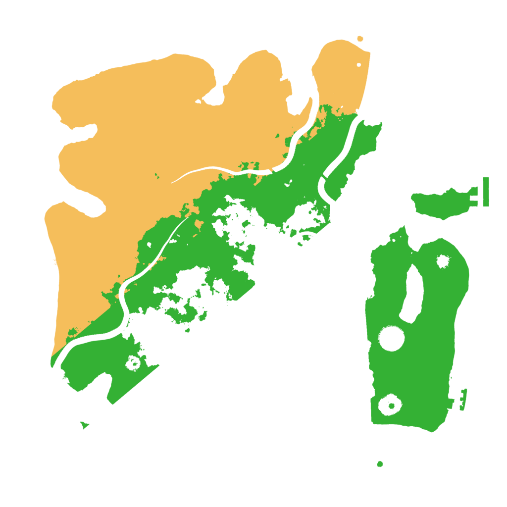 Biome Rust Map: Procedural Map, Size: 3500, Seed: 1224000845