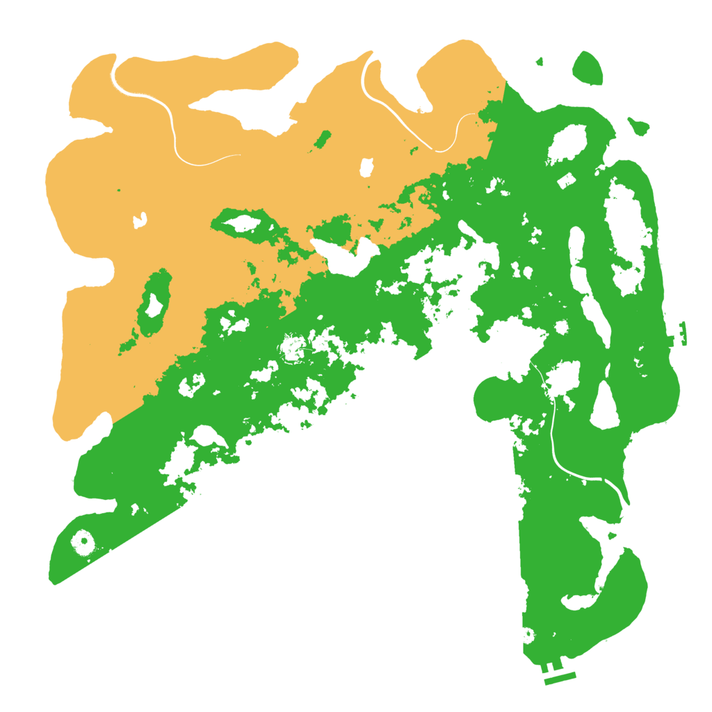 Biome Rust Map: Procedural Map, Size: 4500, Seed: 1629451737