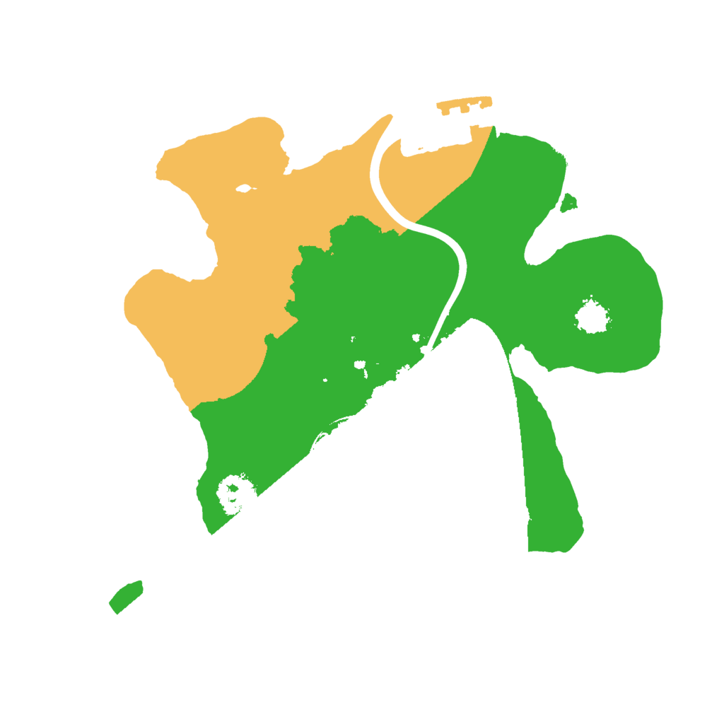 Biome Rust Map: Procedural Map, Size: 2000, Seed: 829334685