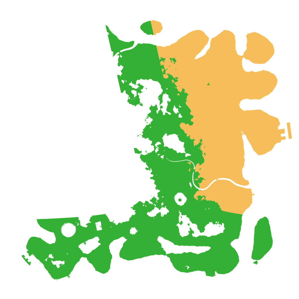 Biome Rust Map: Procedural Map, Size: 3700, Seed: 1909832433