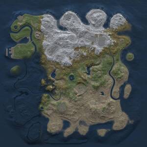 Thumbnail Rust Map: Procedural Map, Size: 4000, Seed: 1126867306, 12 Monuments