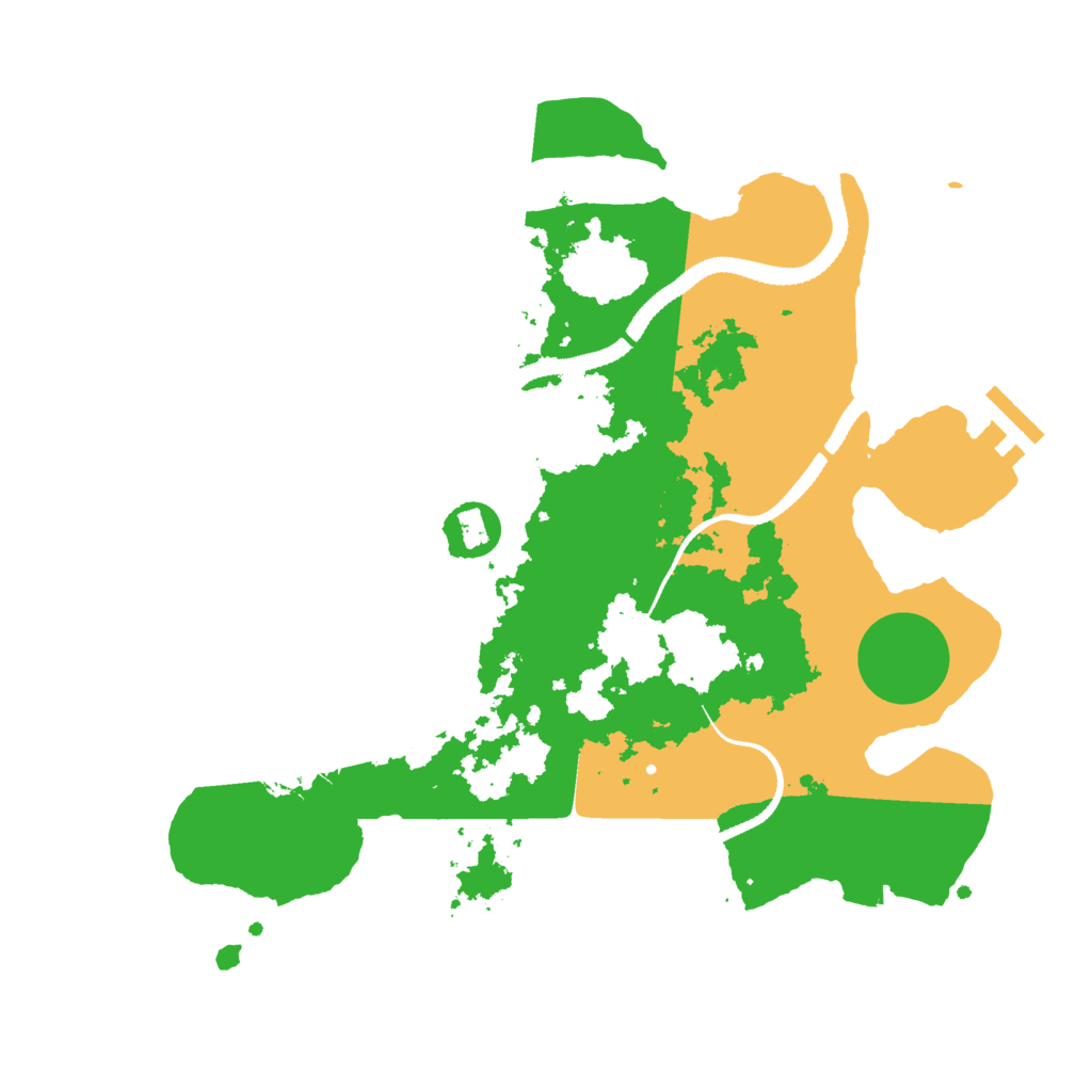 Biome Rust Map: Procedural Map, Size: 3150, Seed: 69699696