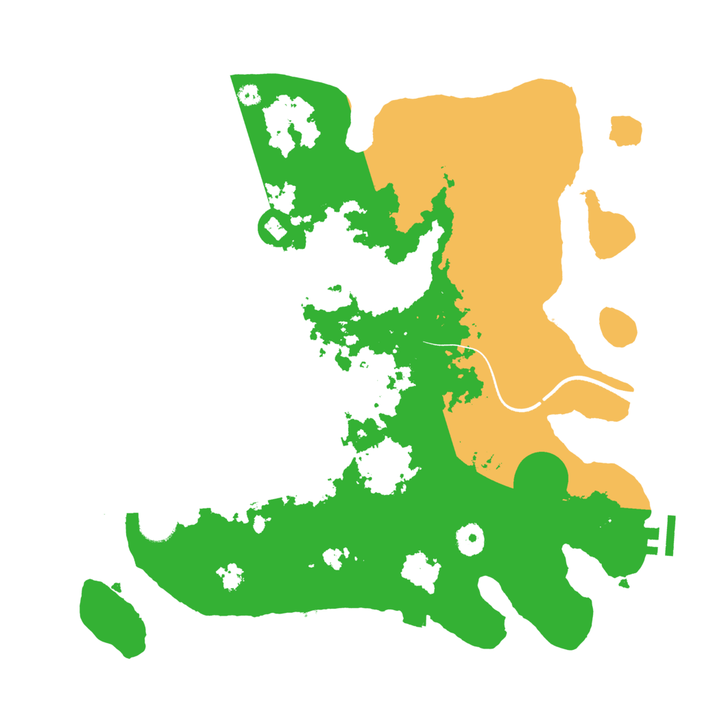 Biome Rust Map: Procedural Map, Size: 3500, Seed: 39790196