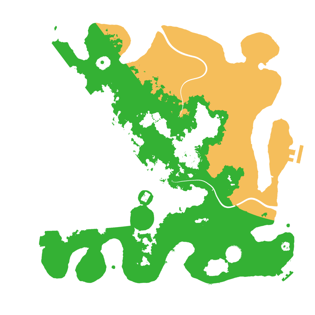 Biome Rust Map: Procedural Map, Size: 3500, Seed: 1568651922