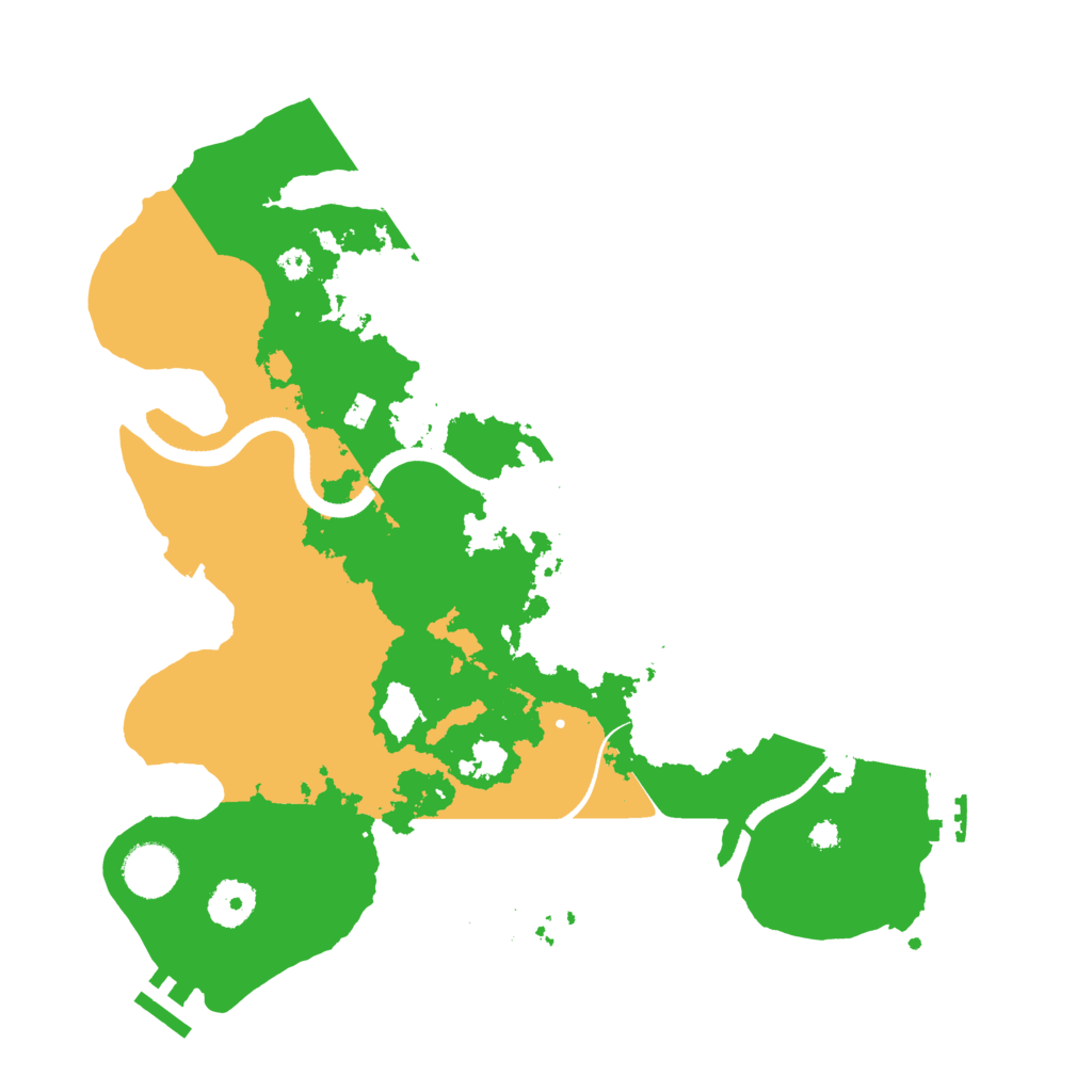 Biome Rust Map: Procedural Map, Size: 3500, Seed: 937831081
